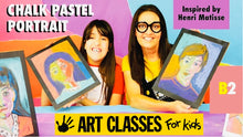 Load image into Gallery viewer, ALL AGES - Chalk Pastel Portrait inspired by Henri Matisse SUPPLIES + VIDEO TUTORIAL