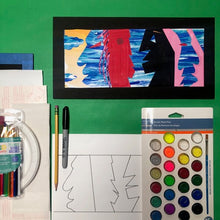 Load image into Gallery viewer, BEGINNER - Billy Al Bengston Inspired Paper Collage - SUPPLIES + VIDEO TUTORIAL