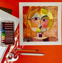 Load image into Gallery viewer, ALL AGES - Oil Pastel Cubist Portrait Drawing insp. by Paul Klee SUPPLIES + VIDEO TUTORIAL