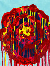 Load image into Gallery viewer, ALL AGES - Acrylics on Canvas Dripping Rose Painting insp. by Cy Twombly SUPPLIES + VIDEO TUTORIAL