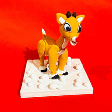 Load image into Gallery viewer, Rudolph the Red-Nosed Reindeer Clay Sculpture Art Box