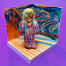 Load image into Gallery viewer, "THE SCREAM" Clay and Paper Sculpture Art Box insp. by the art of Edvard Munch