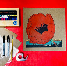 Load image into Gallery viewer, BEGINNER - Floral Line Drawing inspired by Art Hansen - SUPPLIES + VIDEO TUTORIAL