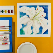 Load image into Gallery viewer, ALL AGES - Lily Watercolor Painting - SUPPLIES + VIDEO TUTORIAL