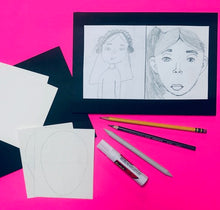 Load image into Gallery viewer, BEGINNER -Drawing Realistic Faces - SUPPLIES + VIDEO TUTORIAL