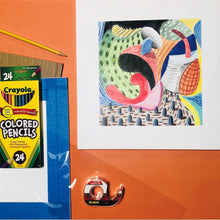 Load image into Gallery viewer, BEGINNER - David Hockney Inspired Colored Pencil Landscape - SUPPLIES + VIDEO TUTORIAL