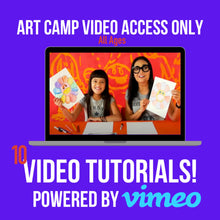 Load image into Gallery viewer, Art Camp in a Box -VIDEO ONLY 10 Projects, All Ages (2021)
