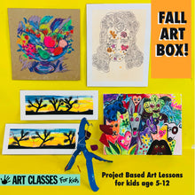 Load image into Gallery viewer, ALL AGES - Fall Art Box Bundle - SUPPLIES for 5 projects! + VIDEO TUTORIALS