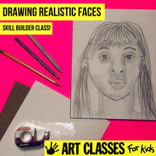 Load image into Gallery viewer, ADVANCED - Drawing Realistic Faces - SUPPLIES + VIDEO TUTORIAL