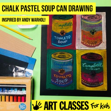 Load image into Gallery viewer, ADVANCED - Chalk Pastel Inspired by Andy Warhol - SUPPLIES + VIDEO TUTORIAL
