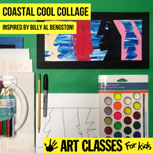Load image into Gallery viewer, BEGINNER - Billy Al Bengston Inspired Paper Collage - SUPPLIES + VIDEO TUTORIAL