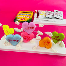 Load image into Gallery viewer, ALL AGES - Valentine's Day Art Box - SUPPLIES For 3 Projects + VIDEO TUTORIALS