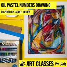 Load image into Gallery viewer, BEGINNER - Jasper Johns Inspired Oil Pastel Art Box - SUPPLIES + VIDEO TUTORIAL