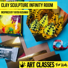 Load image into Gallery viewer, BEGINNER - Yayoi Kusama Inspired Pumpkin Clay Sculpture Art Box - SUPPLIES + VIDEO TUTORIAL