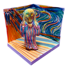 Load image into Gallery viewer, "THE SCREAM" Clay and Paper Sculpture Art Box insp. by the art of Edvard Munch
