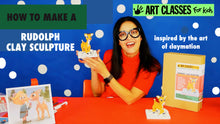 Load image into Gallery viewer, Rudolph the Red-Nosed Reindeer Clay Sculpture Art Box
