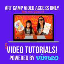 Load image into Gallery viewer, Art Camp in a Box - VIDEO ONLY Choose Beg. or Adv. (2021)
