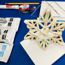 Load image into Gallery viewer, ALL AGES - Hanukkah Star of David Snowflake, Clay and Wire Sculpture - SUPPLIES + VIDEO TUTORIAL
