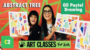 ALL AGES - Abstract Christmas Tree Drawing - SUPPLIES + VIDEO TUTORIAL