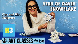 ALL AGES - Hanukkah Star of David Snowflake, Clay and Wire Sculpture - SUPPLIES + VIDEO TUTORIAL