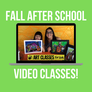 ALL AGES - FALL BUNDLE ART CLASSES - VIDEOS ONLY for 10 projects!