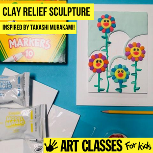 ADVANCED - Clay Relief Sculpture Inspired by Takashi Murakami